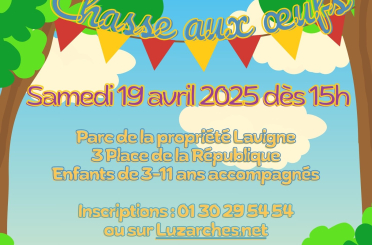 Affiche chasse aux œufs 2025