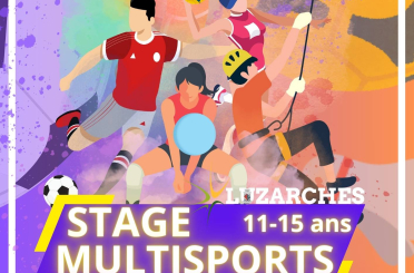 Affiche stage multisports printemps 2025