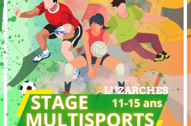 Affiche stage multisports été 2025