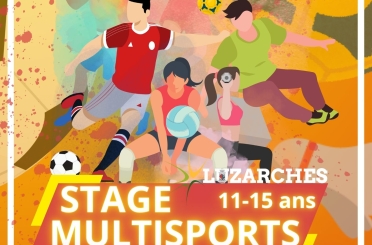 Affiche stage multisports toussaint 2025