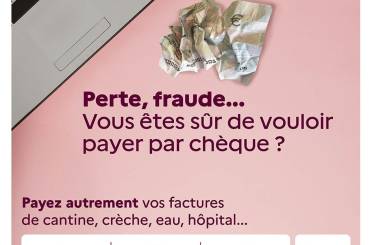 affiche ALTERNATIVES AUX CHÈQUES