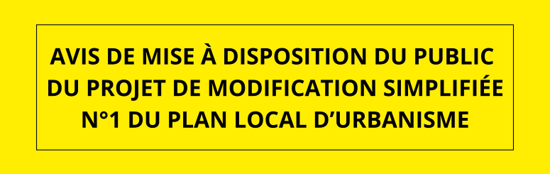 Avis modification PLU (juin 2025)