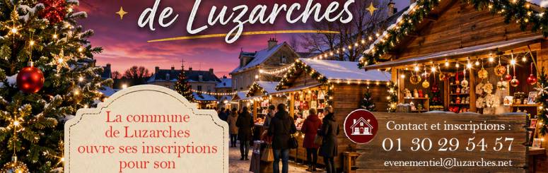 Appel exposants marché Noël Luzarches 2026