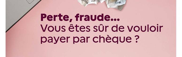 affiche ALTERNATIVES AUX CHÈQUES