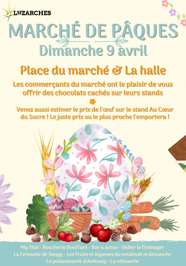Affiche Marché de Pâques