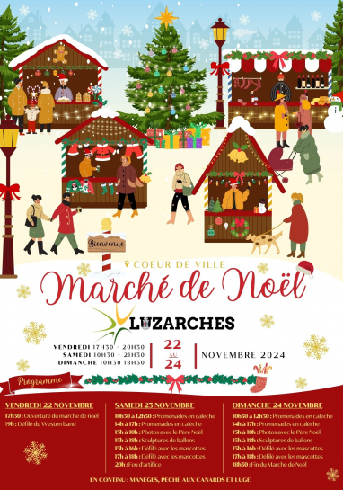 Affiche Marché de Noël 2024