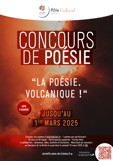 Affiche Concours poésie 2025