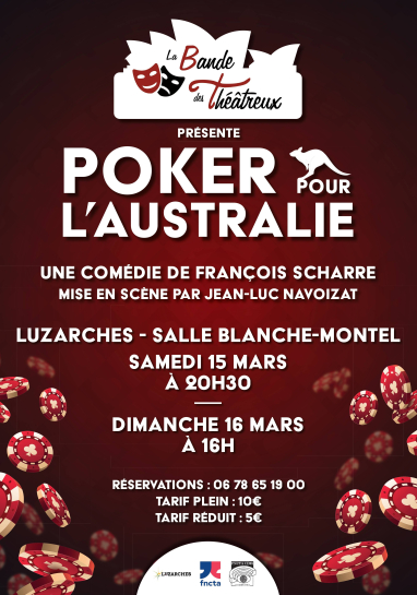 Affiche Poker pour l'Australie