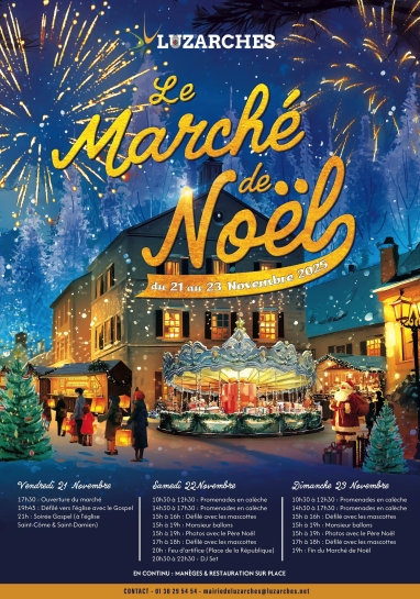 Affiche Marché de Noël 2025