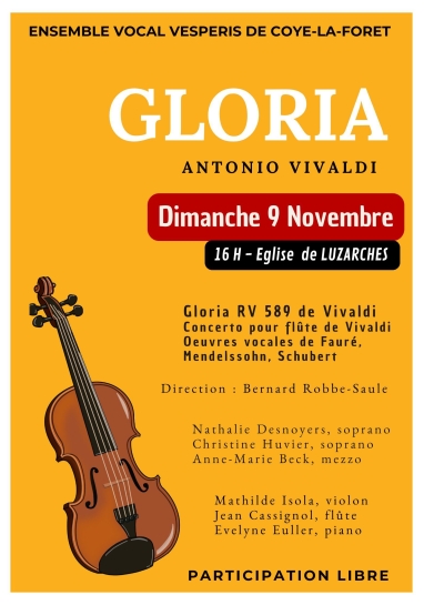 Affiche chorale Gloria