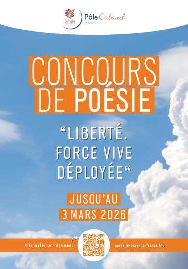 Affiche concours de poésie 2026