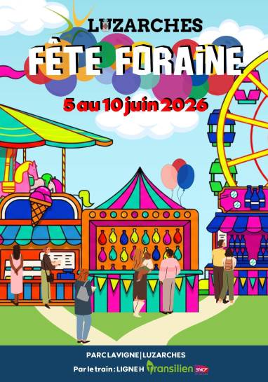 Affiche fête foraine 2026 Luzarches