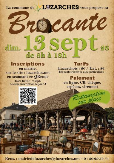 affiche brocante Luzarches 2026