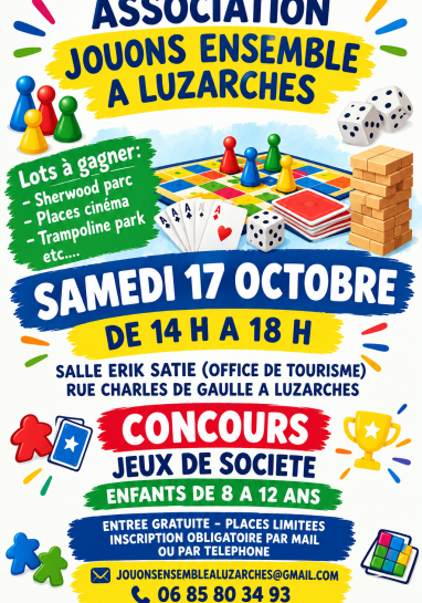 Affiche concours de jeux  