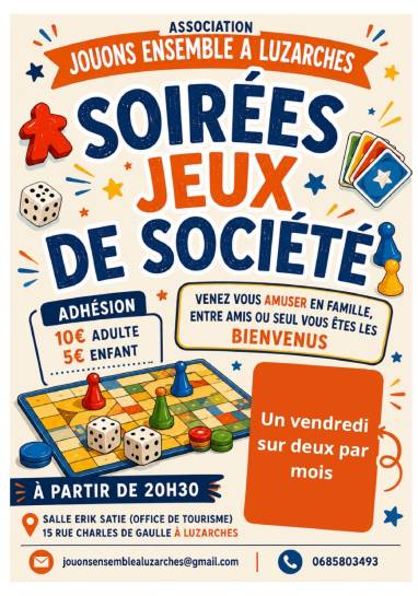 soirée jeux Luzarches 26/27