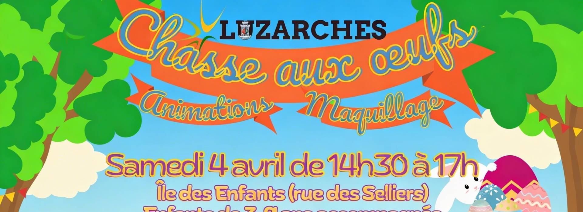 Bandeau chasse aux œufs 2026