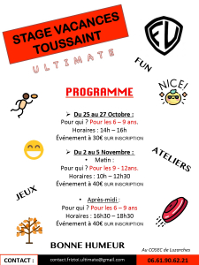 Affiche Stage Ultimate