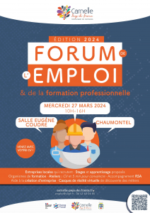 Affiche Forum de l'emploi 2024