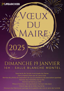 Affiche Voeux du Maire 2025