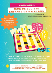 Affiche concours jeux de société