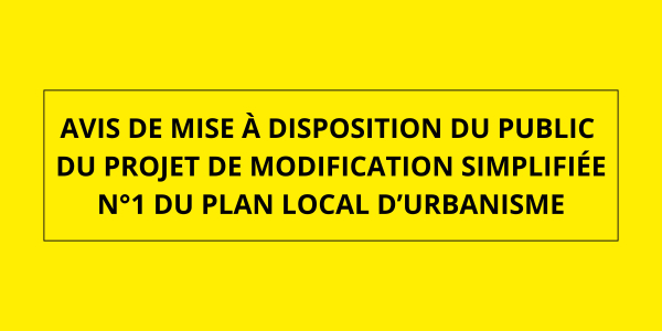 Avis modification PLU (juin 2025)