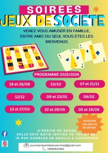 Affiche Jouons ensemble à Luzarches 2026