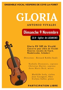 Affiche chorale Gloria