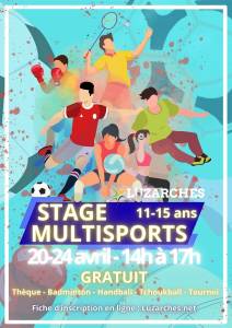 Stage multisports avril 2026