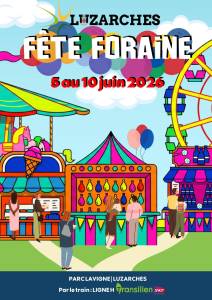 Affiche fête foraine 2026 Luzarches