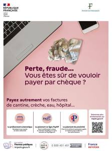 affiche ALTERNATIVES AUX CHÈQUES