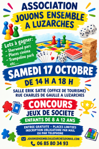 Affiche concours de jeux  