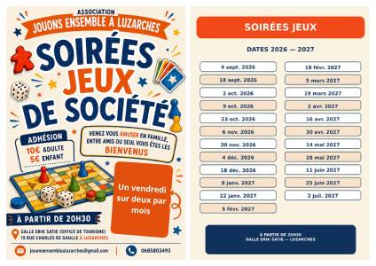 soirée jeux Luzarches 26/27