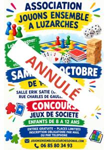 Affiche concours de jeux  